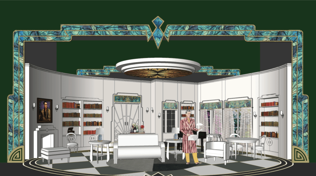 set design model render