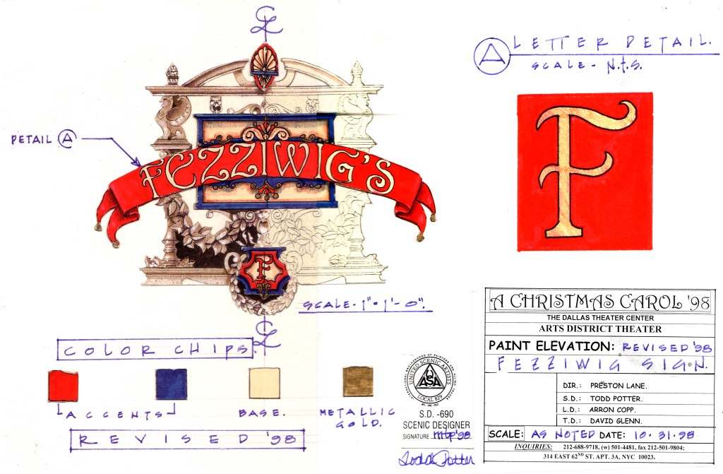 theater set design paint elevation