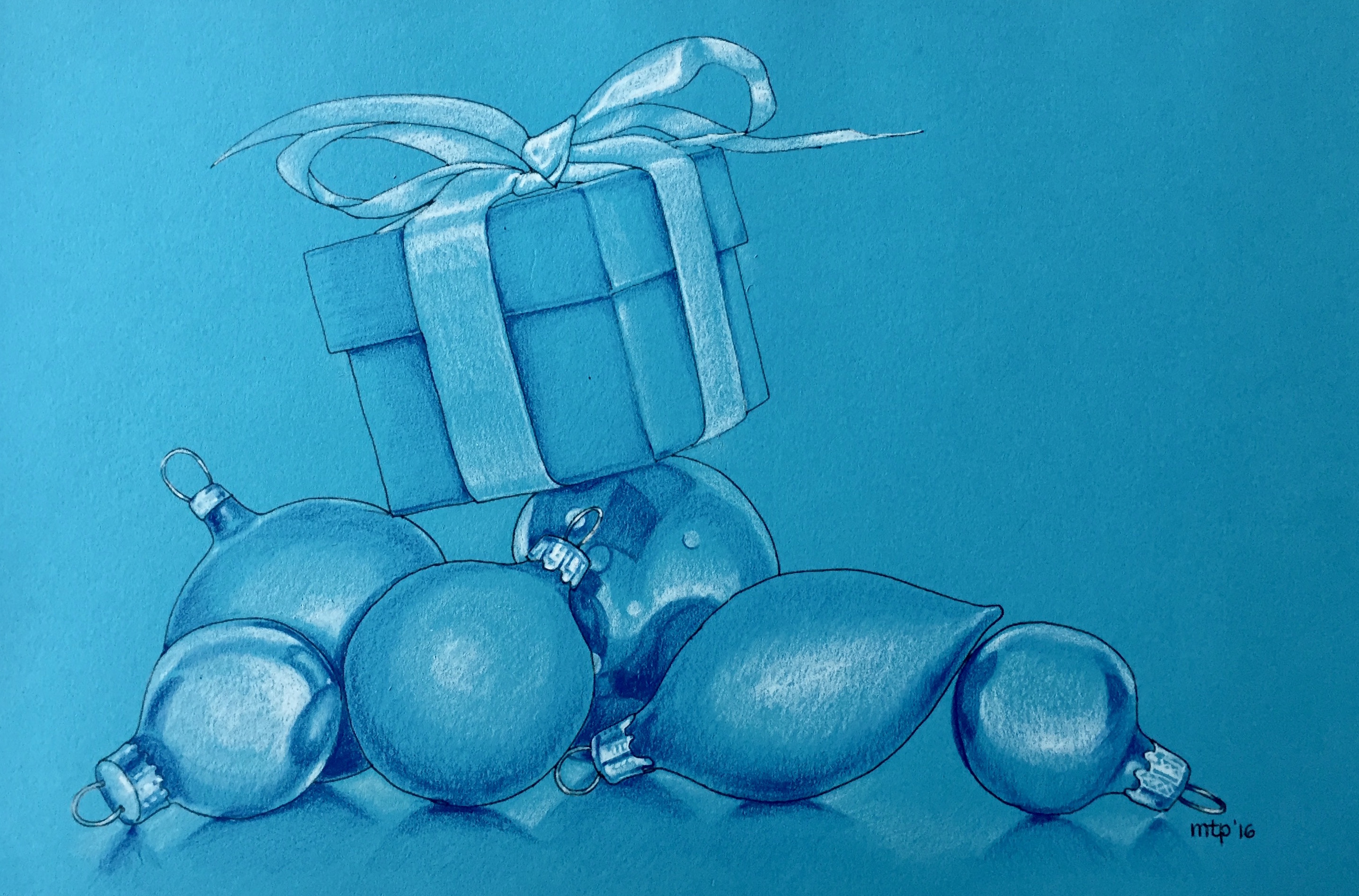 balloons and present drawing