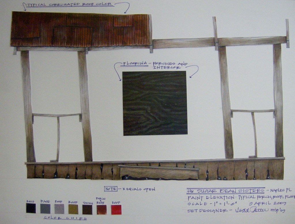 theater set design paint elevation