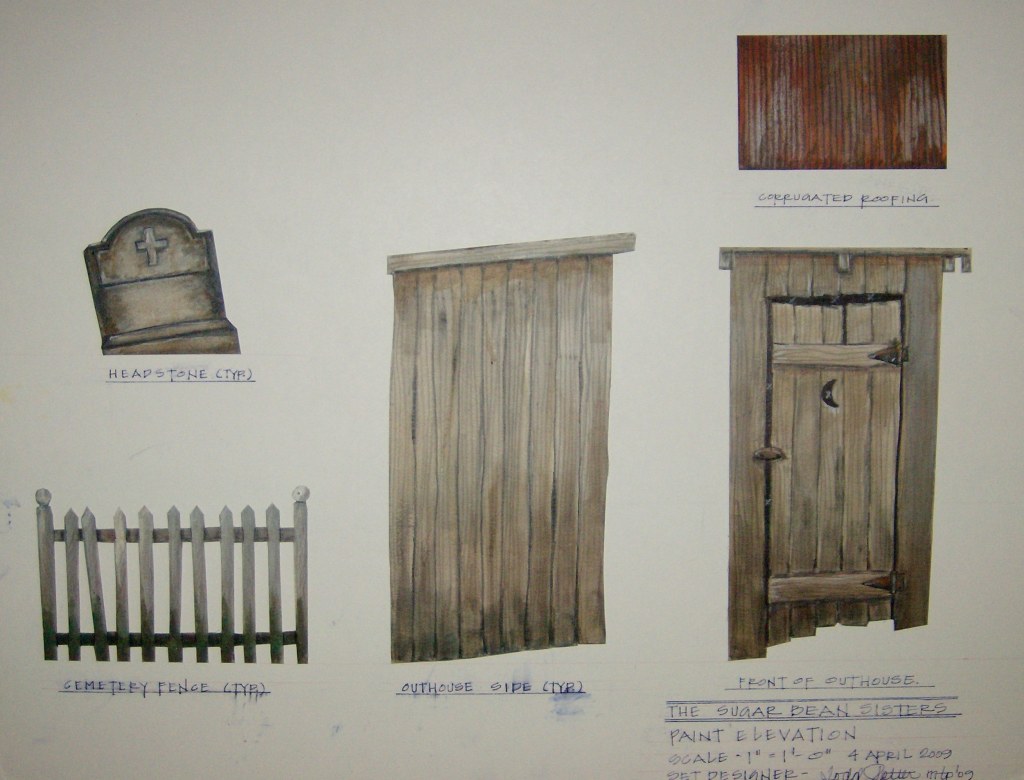 theater set design, paint elevation